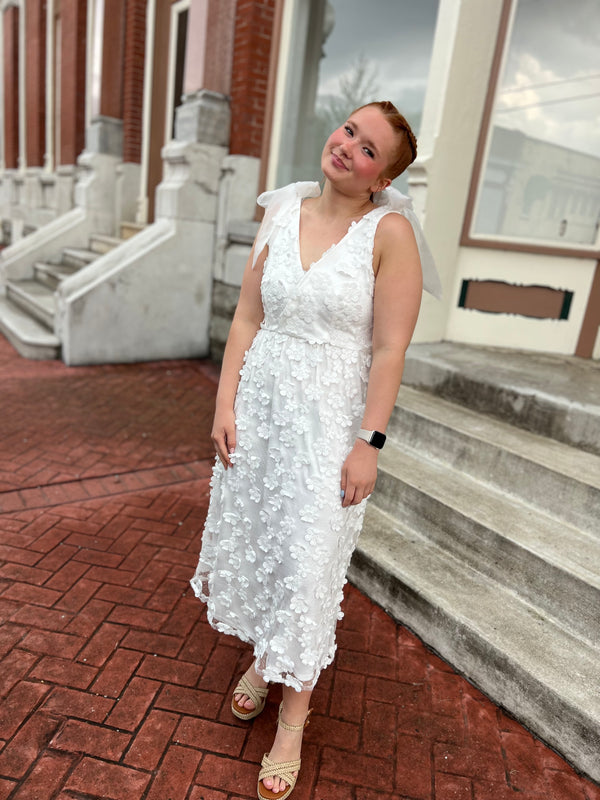 TIED THE KNOT WHITE DRESS