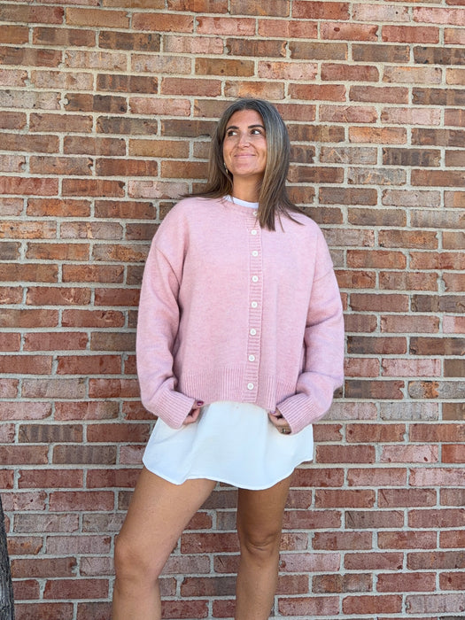 BALLET PINK CARDIGAN