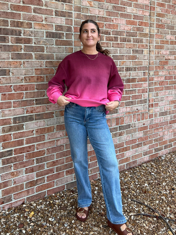 CORDED PULLOVER- 4 COLORS