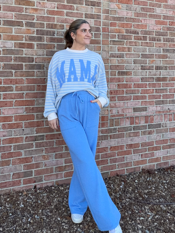 BABY'S BLUE DRAWSTRING PANTS