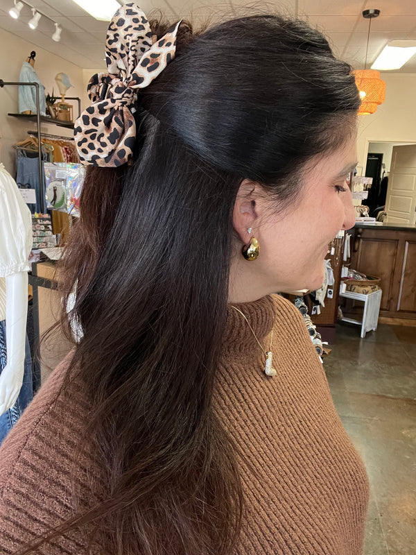 LEOPARD FABRIC  CLIP