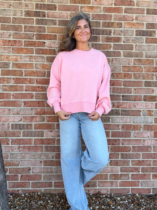 WIDE LEG LIGHTWASH JEANS