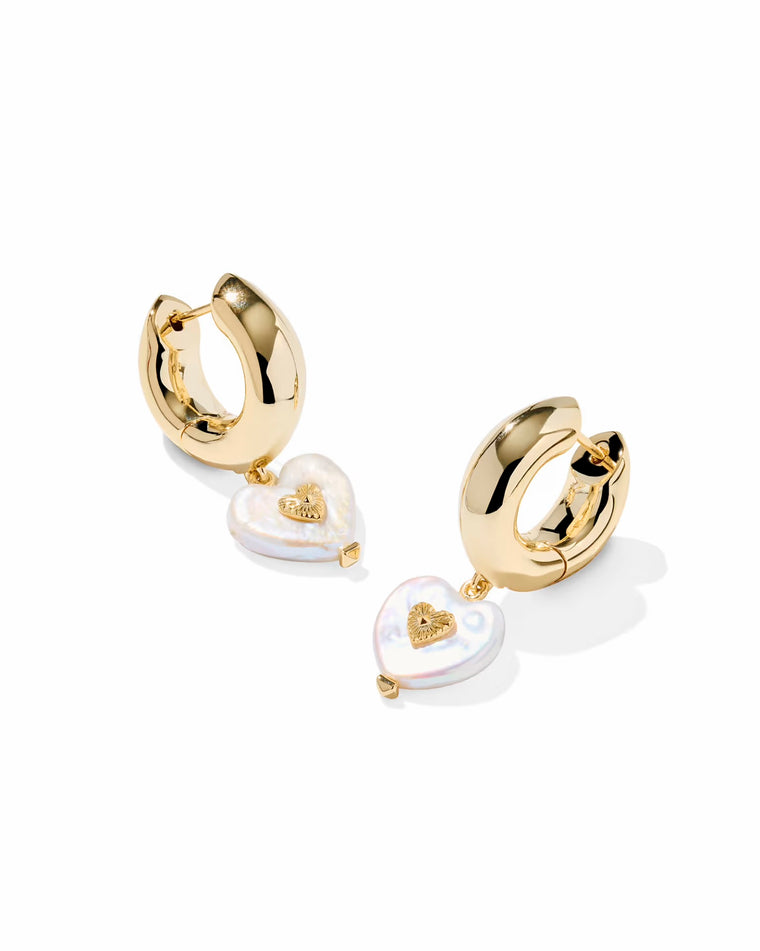 KENDRA SCOTT: SASHA HEART HUGGIE HOOP EARRING
