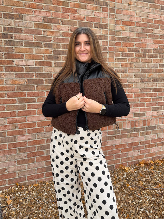 TWO TONE PUFF VEST- 2 COLORS