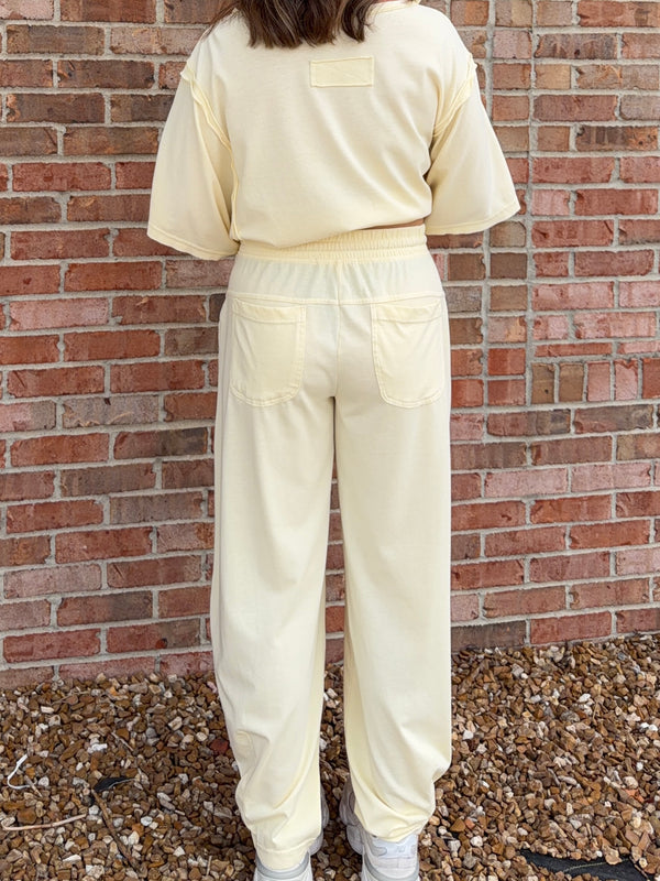 COMFY BARREL PANTS- 2 COLORS