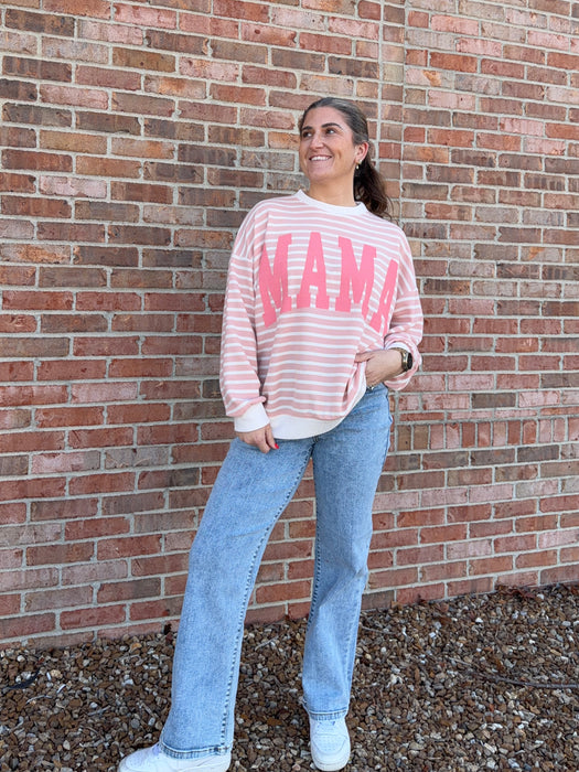 MAMA WAFFLE KNIT TOP- 2 COLORS