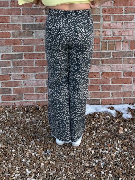 LEOPARD PRINT JEANS