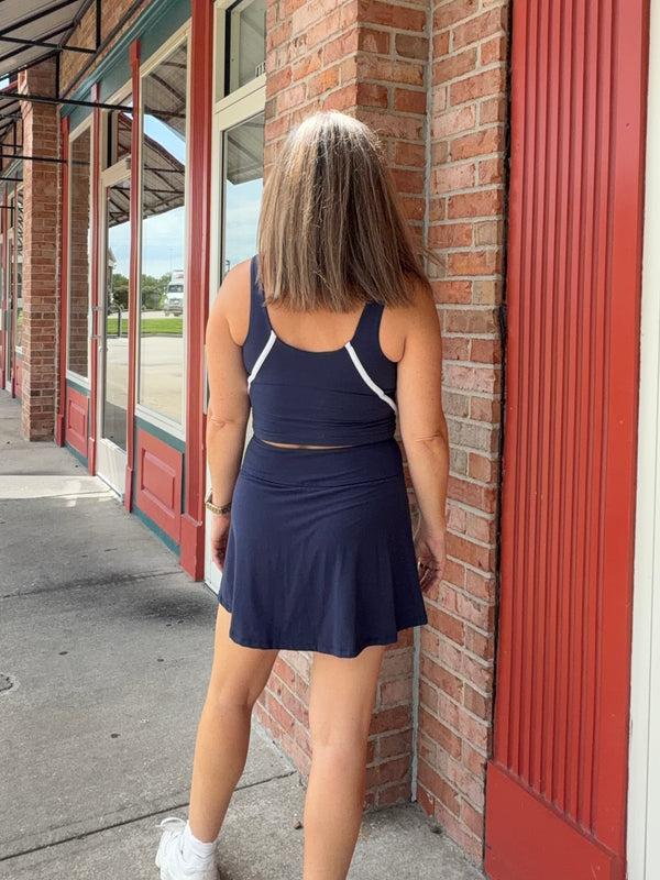 NAVY BUTTER SOFT SKORT
