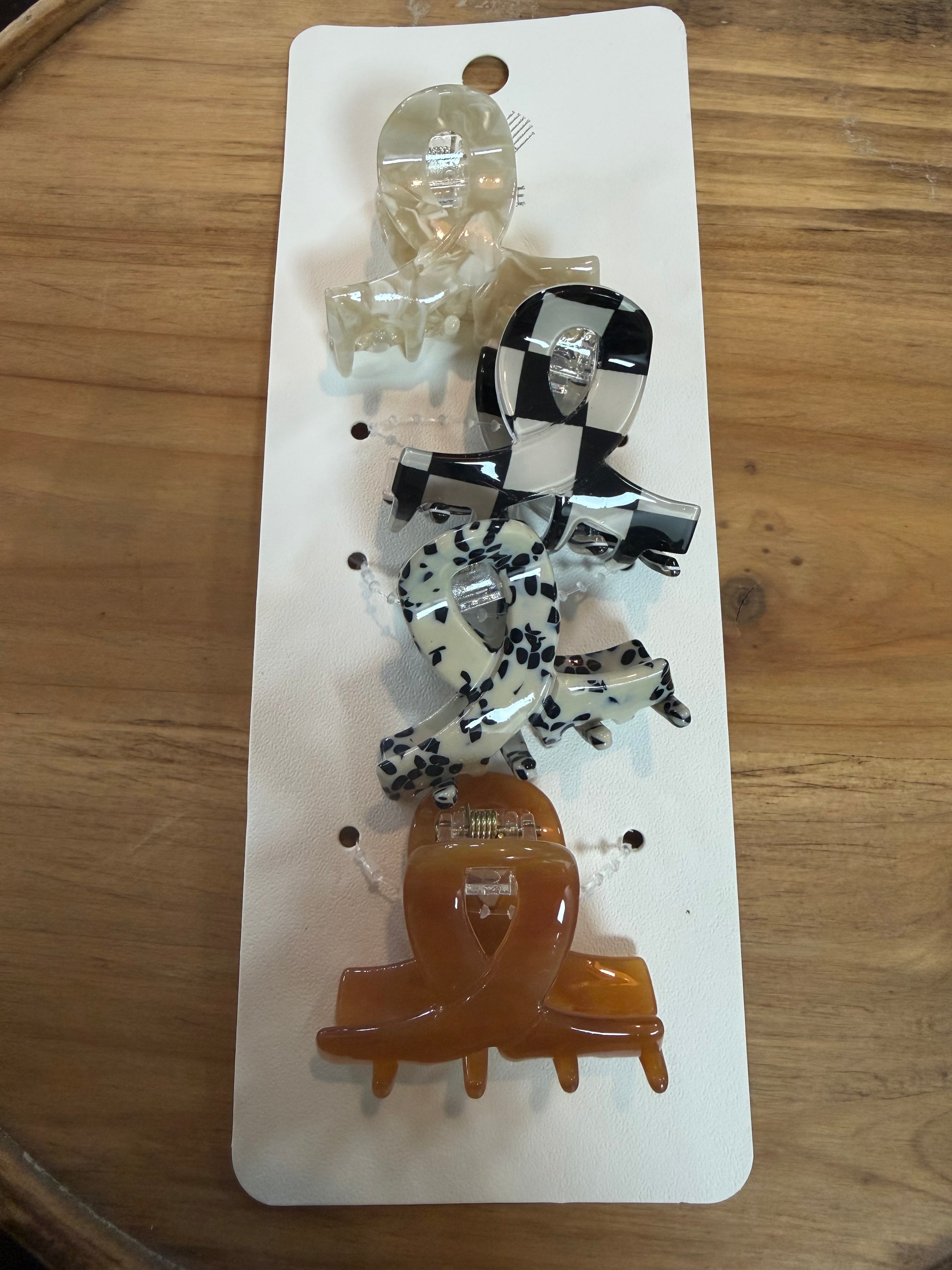 SET OF 4 MINI CLAW CLIPS