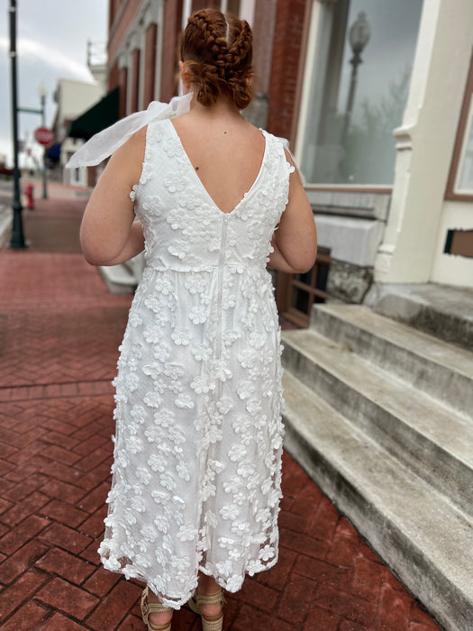 TIED THE KNOT WHITE DRESS