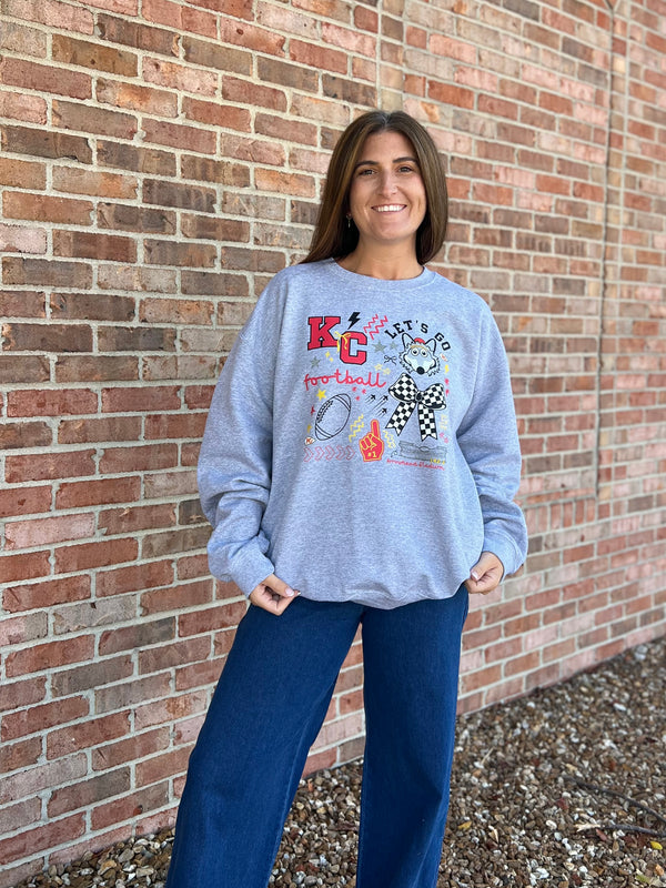 KC DOODLE CREWNECK SWEATSHIRT