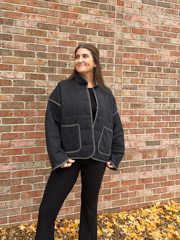 DOORBUSTER QUILTED JACKET- 3 COLORS