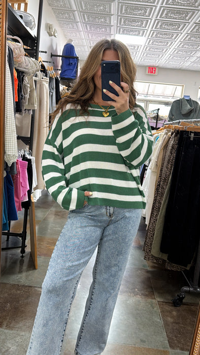 GREEN STRIPED SET