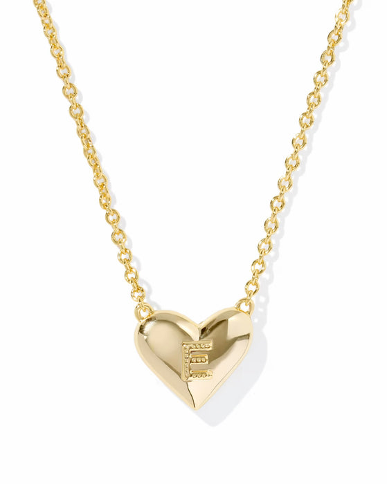KENDRA SCOTT: HEART LETTER NECKLACE