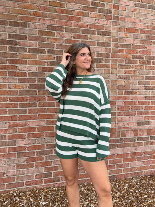 GREEN STRIPED SET