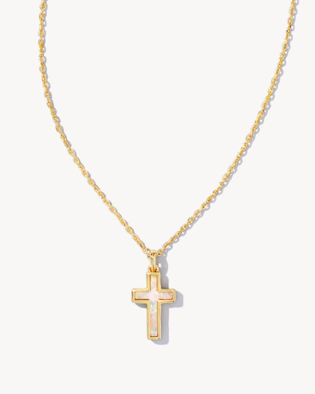 KENDRA SCOTT CROSS PENDANT NECKLACE