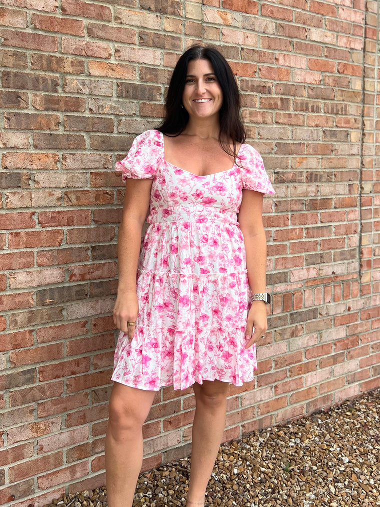 PINK FLORAL DRESS
