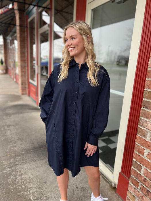 CLASSY TO ME NAVY DRESS