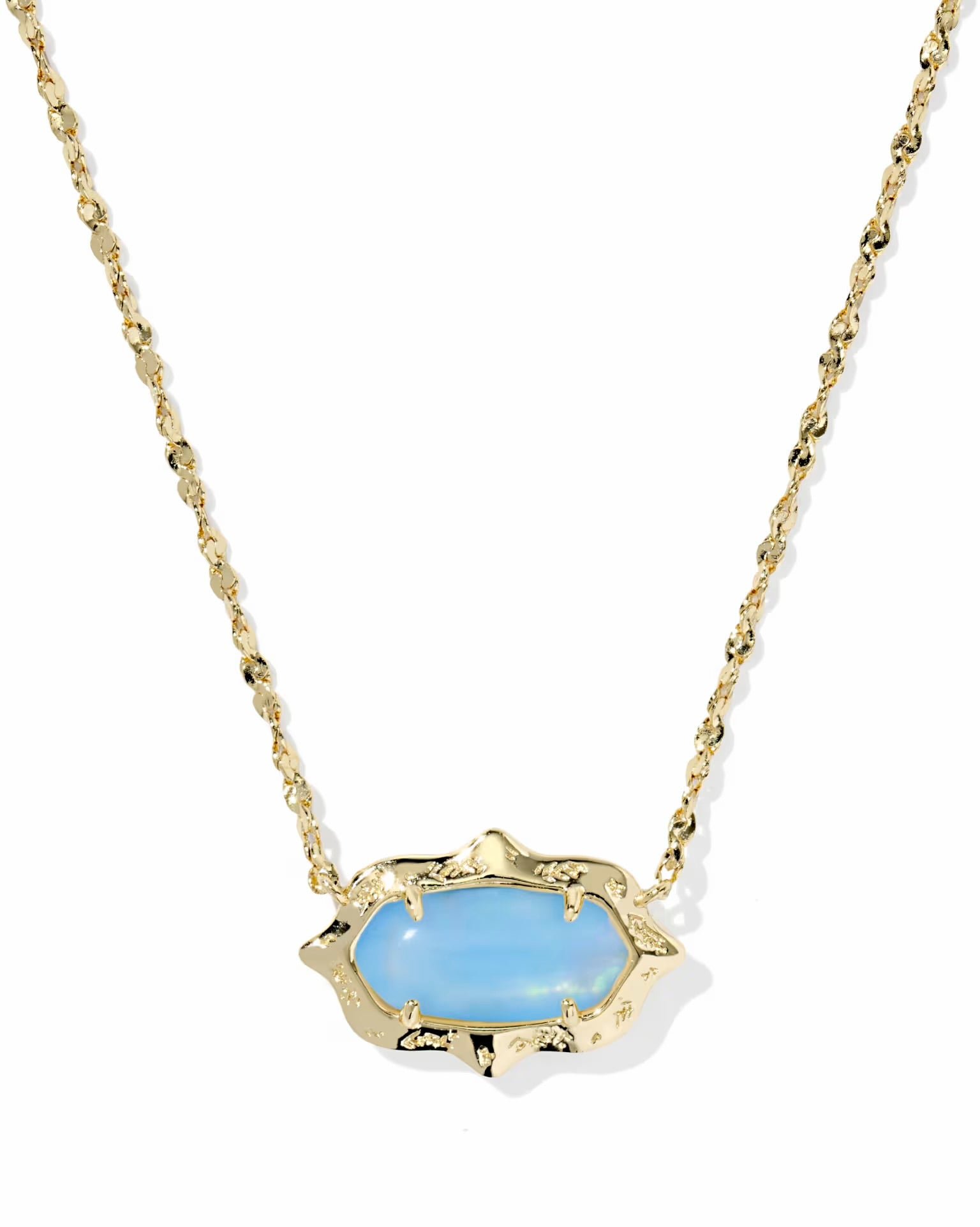 KENDRA SCOTT: ELISA SCALLOPED FRAME NECKLACE