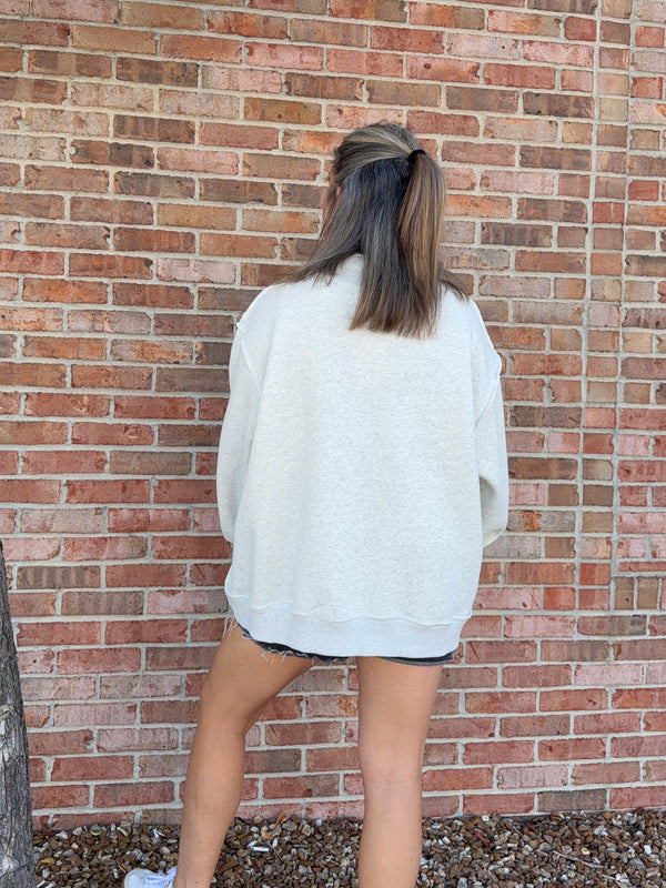 MIZ MOCK NECK SWEATSHIRT