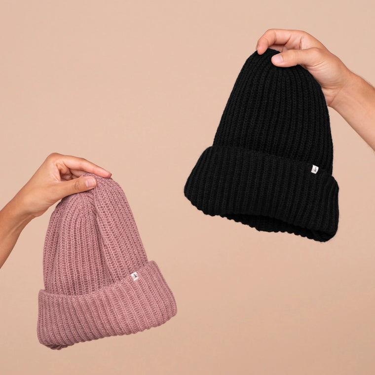 SATIN LINED BEANIE