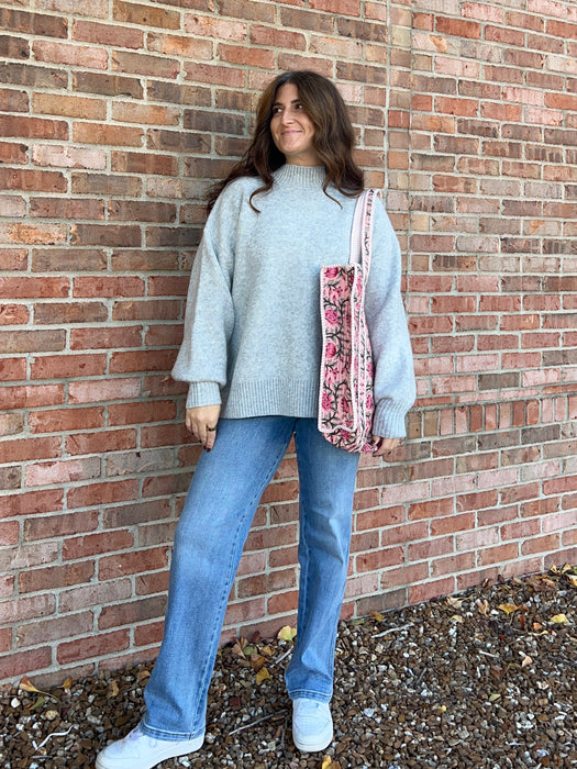 MOCK NECK SWEATER- 8 COLORS