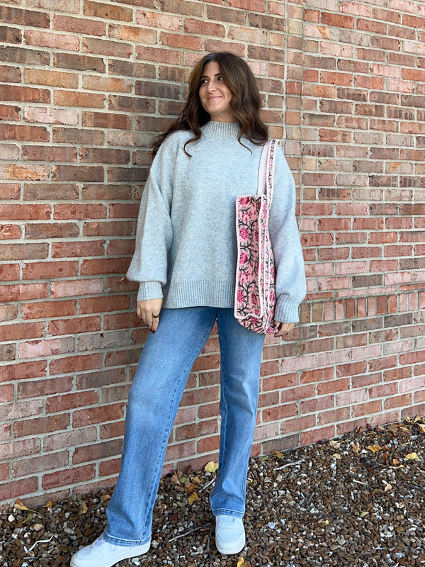 MOCK NECK SWEATER- 8 COLORS