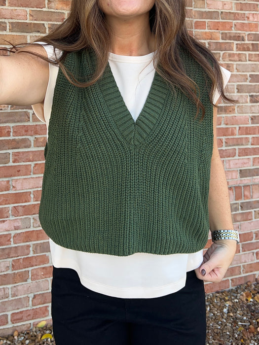 OLIVE LAYERED TOP
