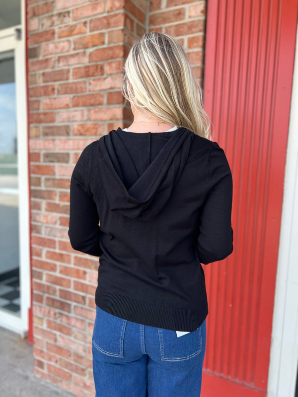 OWN THE NIGHT BLACK ZIP UP