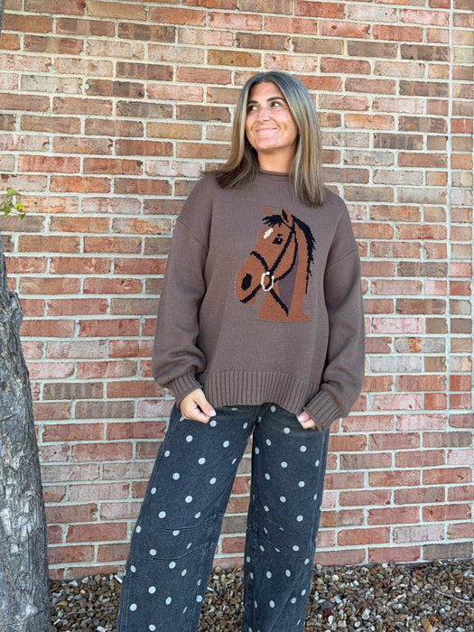 BLACK POLKA DOT JEANS
