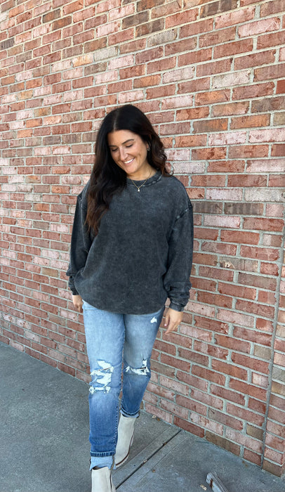 CORDED PULLOVER- 2 COLORS