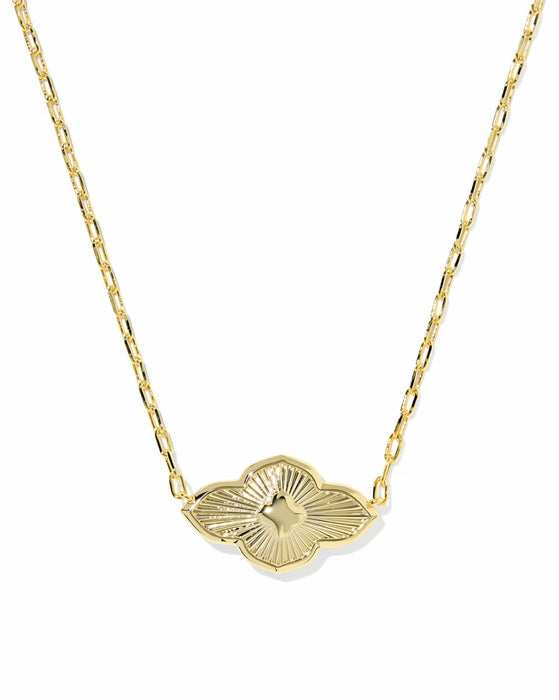 KENDRA SCOTT: ABBIE MEDALLION PENDANT NECKLACE- 5 COLORS