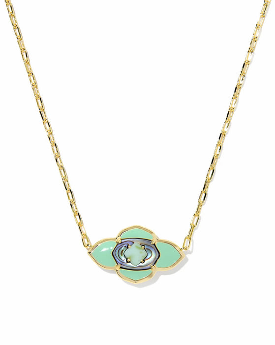 KENDRA SCOTT: ABBIE MEDALLION PENDANT NECKLACE- 5 COLORS