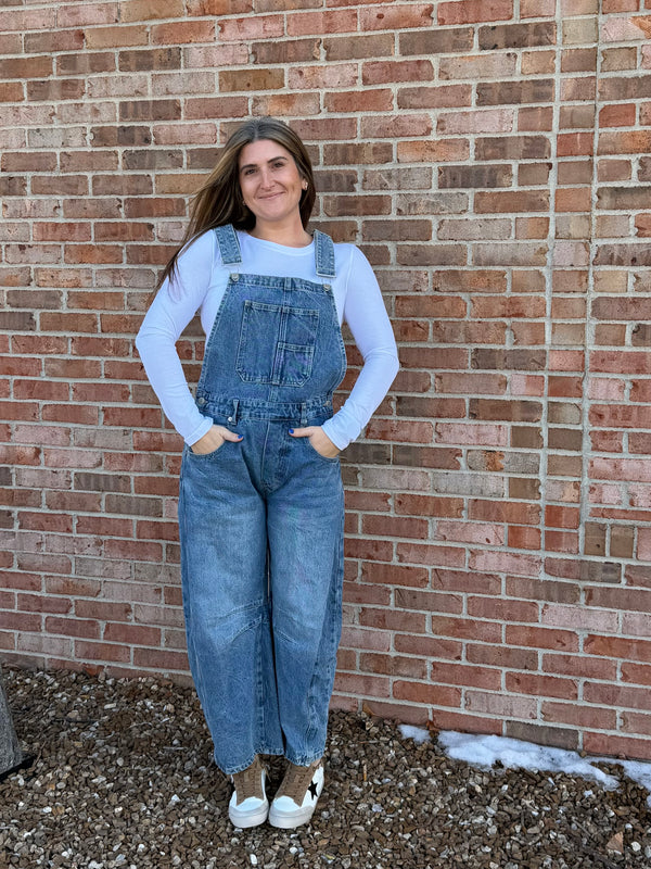 BARREL LEG OVERALLS