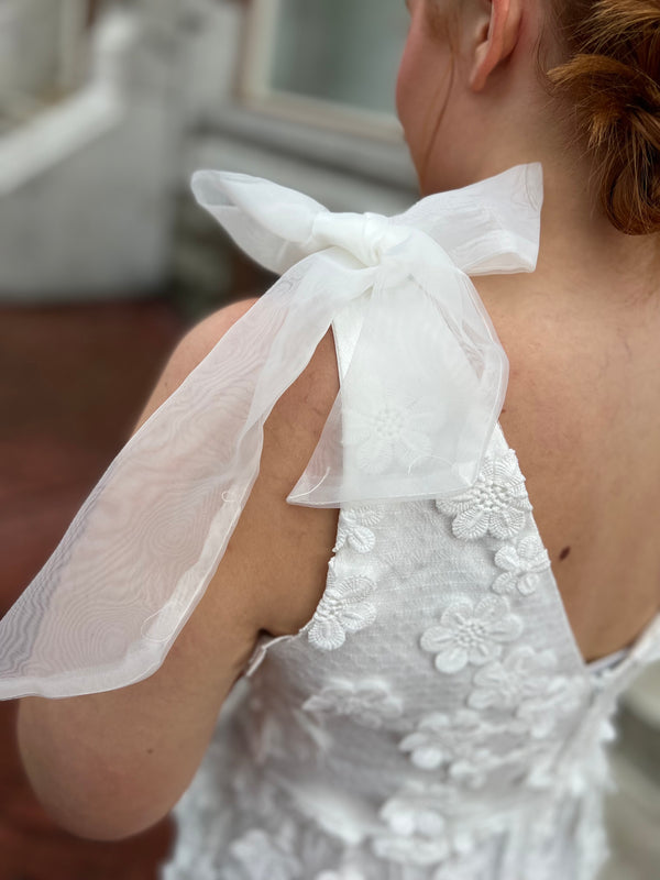 TIED THE KNOT WHITE DRESS