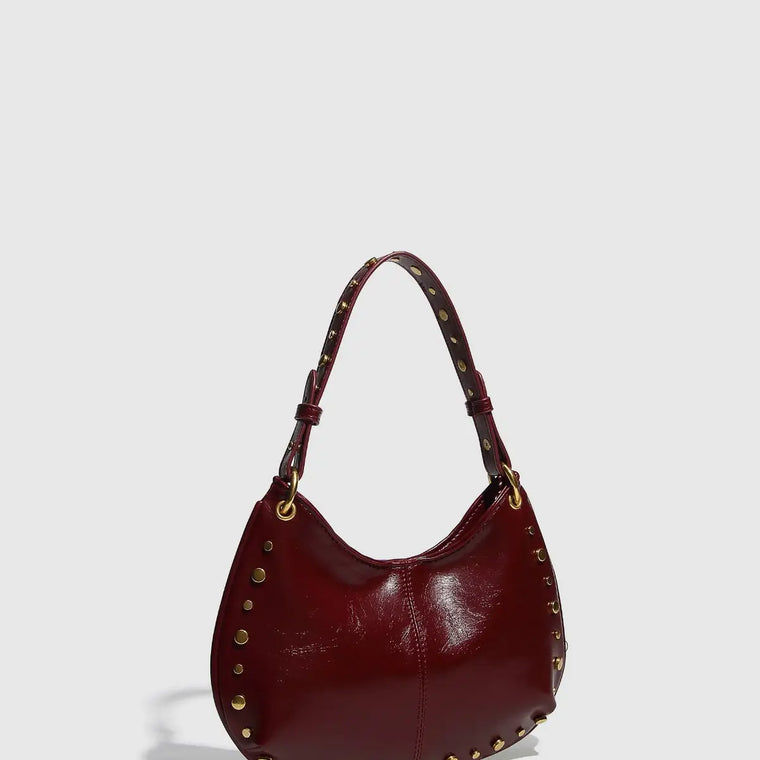 STUDDED SHOULDER PURSE