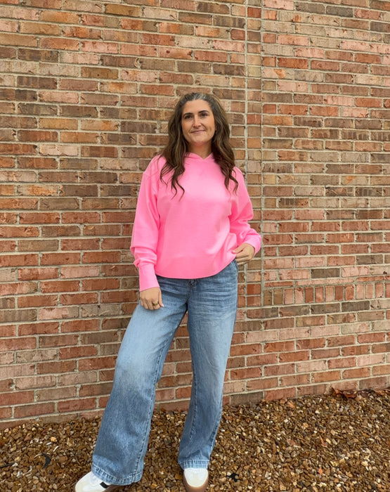 ELASTIC WAIST BAGGY JEANS