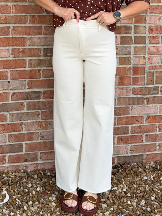 BEIGE HIGH WAISTED JEANS