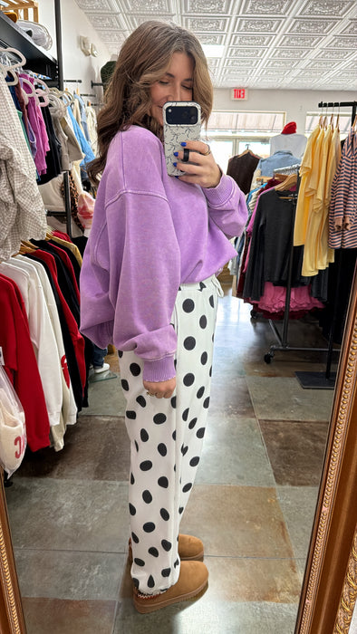 POLKA DOT SWEATPANTS