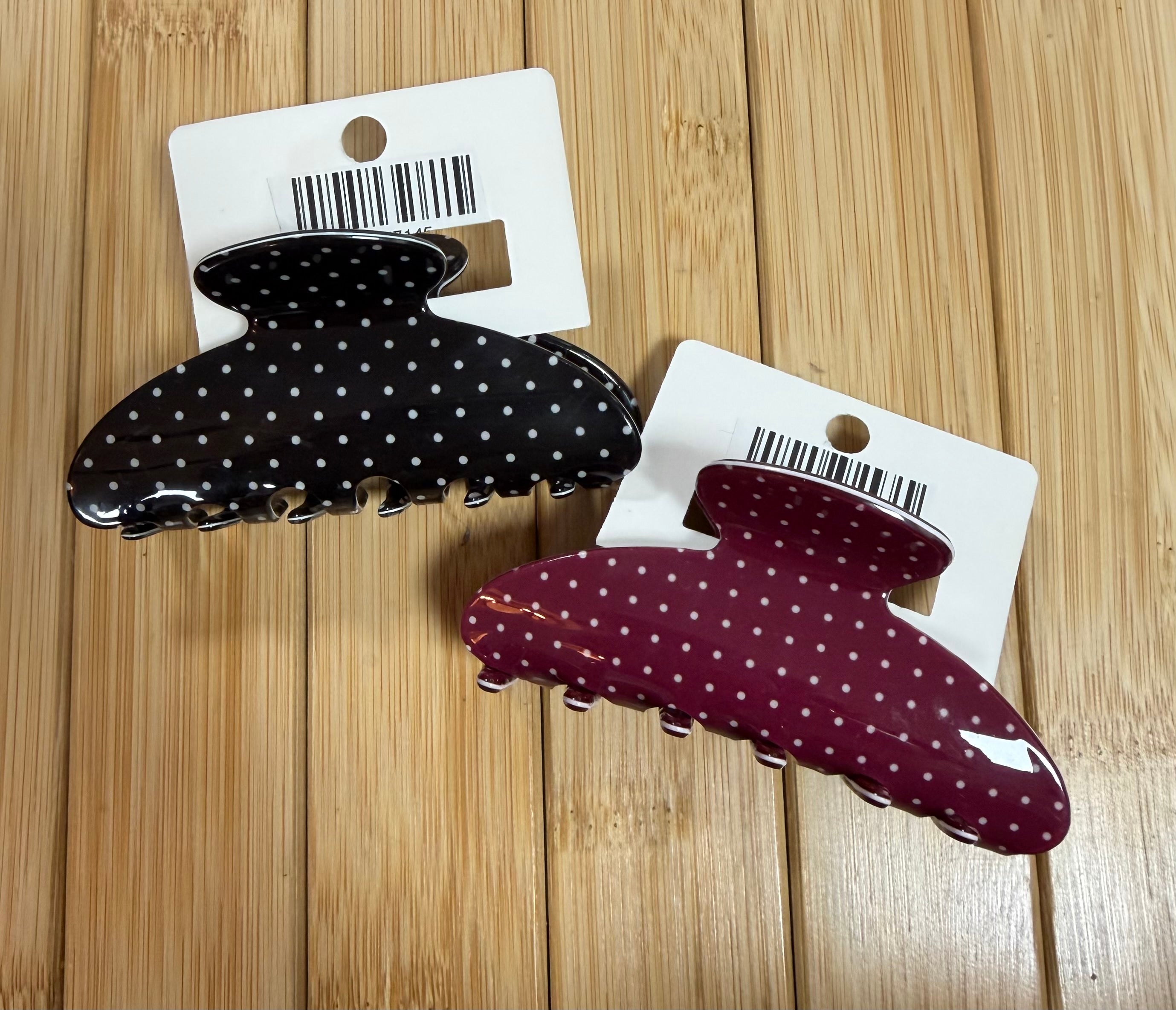 POLKA DOT CLAW CLIP