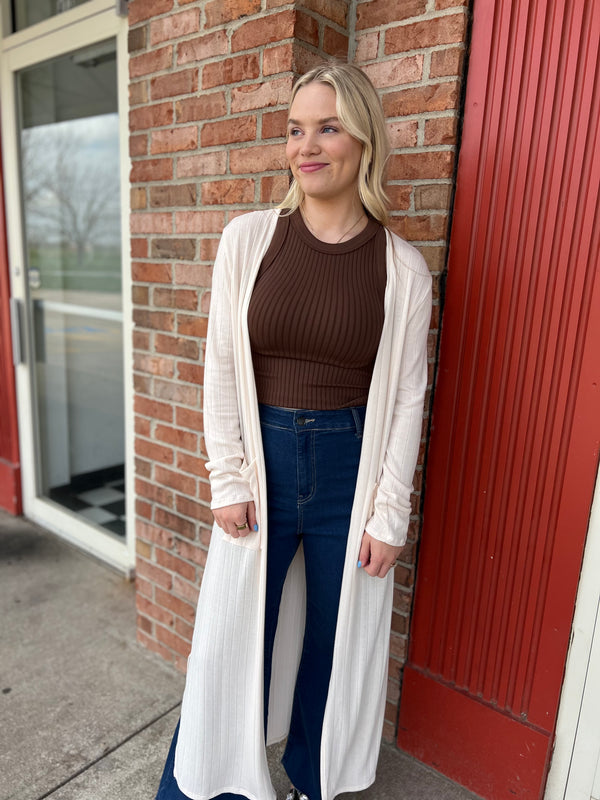 LONGLINE POCKET CARDIGAN