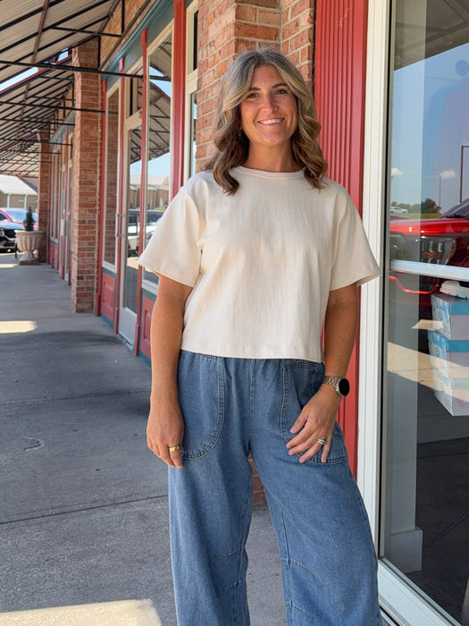 LINEN ESSENTIAL TEE