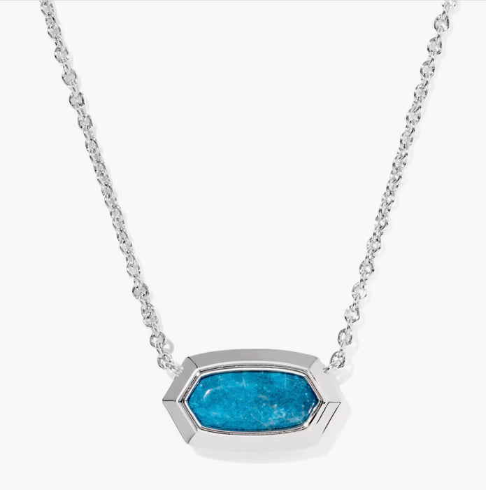 KENDRA SCOTT: ELISA BEZEL PENDANT NECKLACE