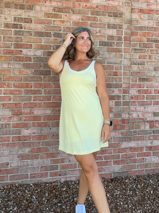 BUTTER YELLOW MINI DRESS