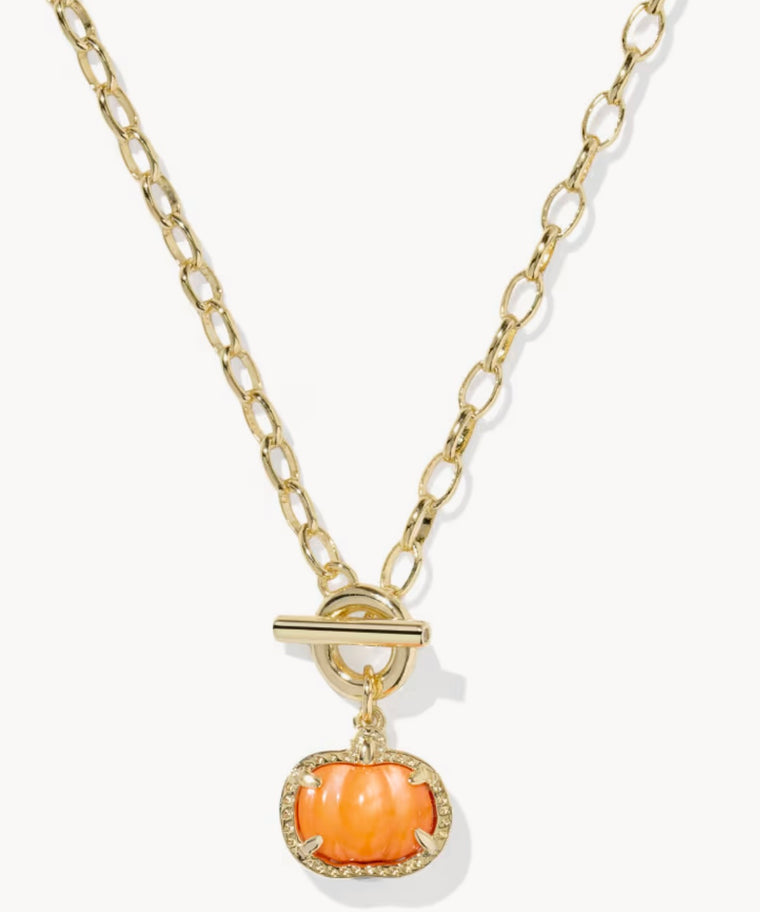 KENDRA SCOTT: PUMPKIN LINK CHAIN NECKLACE
