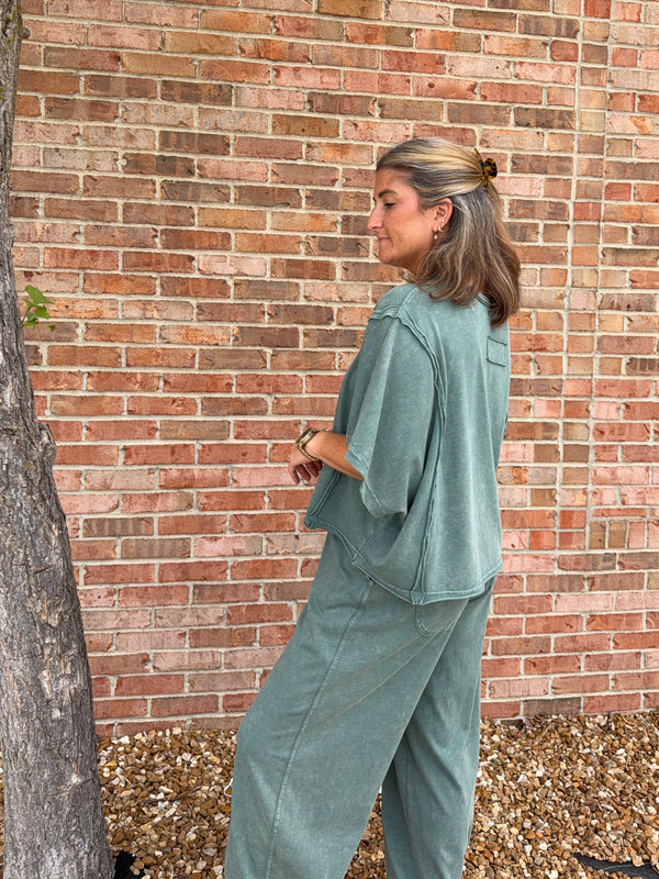 COMFY BARREL PANTS- 2 COLORS