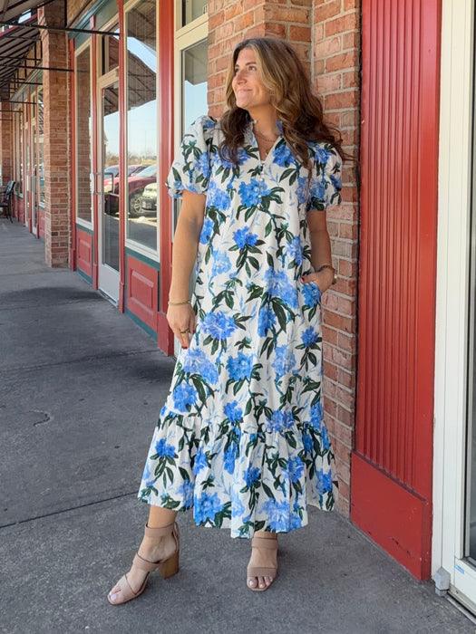 ROYAL TEA FLORAL DRESS