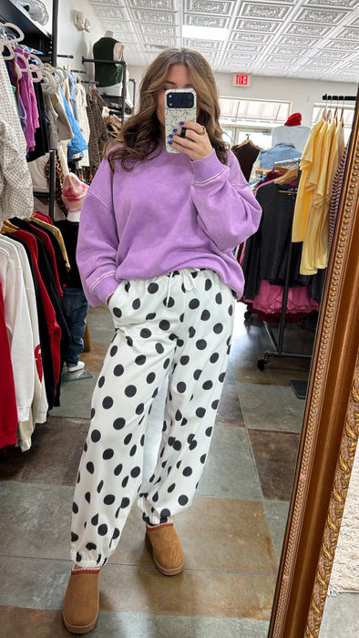 POLKA DOT SWEATPANTS