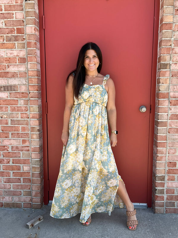 RIGHT NOW FLORAL MAXI DRESS