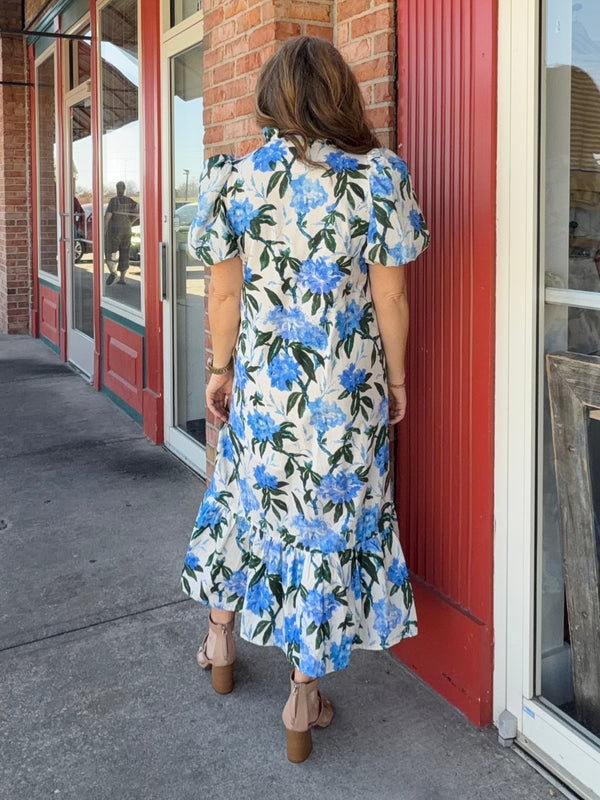ROYAL TEA FLORAL DRESS